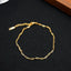 Gold Plated Stainless Steel Adjustable Women's Anklet Set