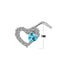 Streetwear Heart and Butterfly Shape Stainless Steel Zircon Nose Ring