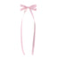 Children's Bow Knot Tassel Hair Clip - Polyester Cotton, Solid Candy Colors