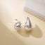 1 Pair Retro Simple Style Water Droplets Plating Stainless Steel 18K Gold Plated Ear Studs