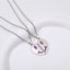 Cute Heart & Butterfly Alloy Enamel Pendant Necklace Set for Children