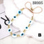 Evil Eye Colored Glaze Gold Bead Multi-Layered Bracelet Set