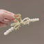 Women's Floral Rhinestone Pearl Hair Claw Clip