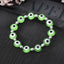 Fashion Devil's Eye Resin Beaded Bracelet - Retro Translucent Blue Eye Design