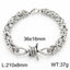 304 Stainless Steel Knot Design Necklace and Bracelet Set