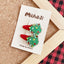 Cartoon Christmas Tree Santa Claus Snowflake Sequin Hair Clip Set for Kids