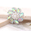 4cm Zinc Alloy Flower Gemstone and Crystal DIY Ornament Accessories