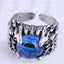 Exaggerated Evil Eye Claw Open Ring - Minimalist Metal Design