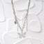 Hip-hop Simple Style Butterfly Alloy Inlay Artificial Gemstones Women's Double Layer Necklaces