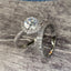 Fashion Inlaid Zircon Couple Wedding Ring Set