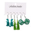 Simple Style Acrylic Fruit and Animal Drop Earrings Set