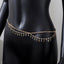 Casual Solid Color Zircon Star Tassel Layered Waist Body Chain