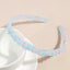 Simple Classic Solid Color Resin Inlay Jelly Rhinestone Hairband