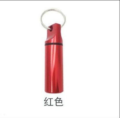 Basic Solid Color Aluminum Alloy Waterproof Keychain Pendant