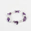 Fashion Irregular Natural Stone Beaded Bracelet with Colorful Crystal Chips