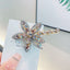 Classic Rhinestone Starfish Flower Hair Clip - Luxury Duckbill Hair Accessory