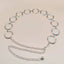 Solid Metal Circle Chain Belt for Women - Fashionable Body Chain Dress Accessory