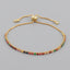 Retro Geometric Copper Zircon Bracelets - Colorful European and American Style Women's Jewelry Collection