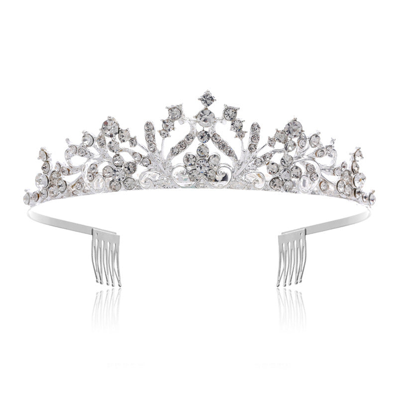 Women's Elegant Rhinestone Bridal Headpiece and Performance Tiara