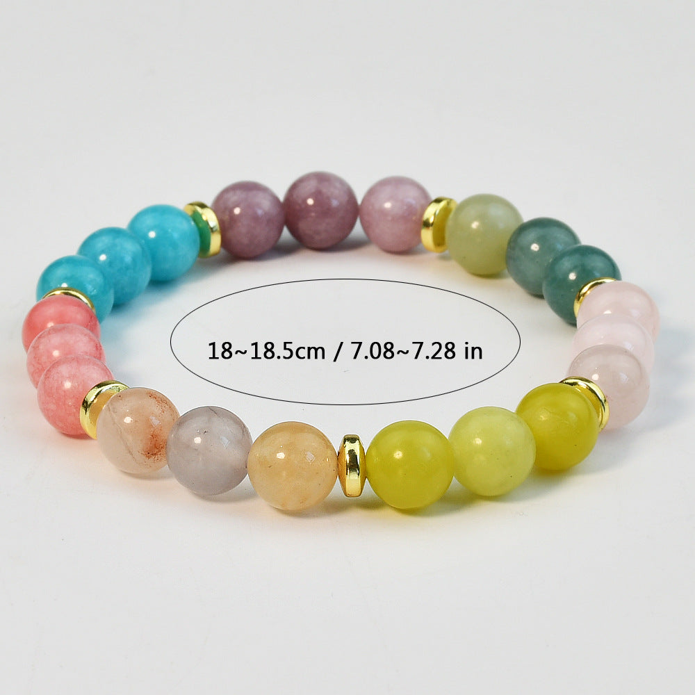 Vacation Handmade Crystal Beaded Women's Bracelets - 2024 Colorful Energy Balance Yoga Jewelry