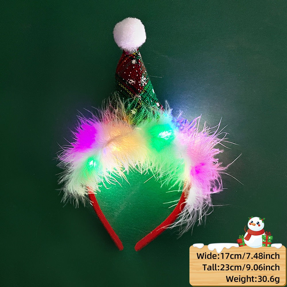 Christmas LED Light-Up Reindeer Antler Headband