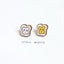 1 Pair Simple Style Letter Wood Printing Women'S Ear Studs