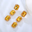 1 Pair Elegant Luxurious Square Plating Inlay Rhinestone Rhinestones Gold Plated Drop Earrings