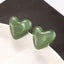 Sweet Heart Shape Colorful Resin Ear Studs for Women