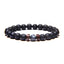 Geometric Natural Stone Beaded Bracelet for Men