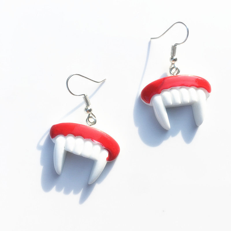 Novelty Bat Resin Epoxy Women'S Earrings 1 Pair