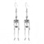 1 Pair Vintage Skull Geometric Alloy Earrings for Halloween