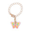 Alloy Butterfly Charm with Lobster Clasp for Bags and Accessories