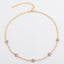 Simple Flower Zircon Choker Necklace for Women - Multiple Colors Available