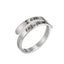 Fashion Geometric Cross Stainless Steel Couple Ring