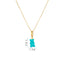 Colorful Bear Resin Zircon Pendant Necklace for Women and Men