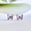 Fashion Multicolor Gradient Butterfly Alloy Diamond Stud Earrings