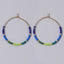 1 Pair Minimalist Rainbow Beaded Glass Earrings for Women