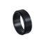 Fashion Circle Black Matte Spinner Titanium Steel Men's Ring 8mm