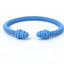 Simple Spiral Stripe Matte Color Open Cuff Bracelet for Women