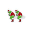 Cute Cartoon Christmas Tree Acrylic Earrings - Grinch Festive Studs for Women