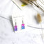 Colorful Bear Multicolor Earrings for Girls - Gradient Macaron Style