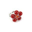 Handmade Winding Natural Crystal Stone Beaded Flower Adjustable Ring R21