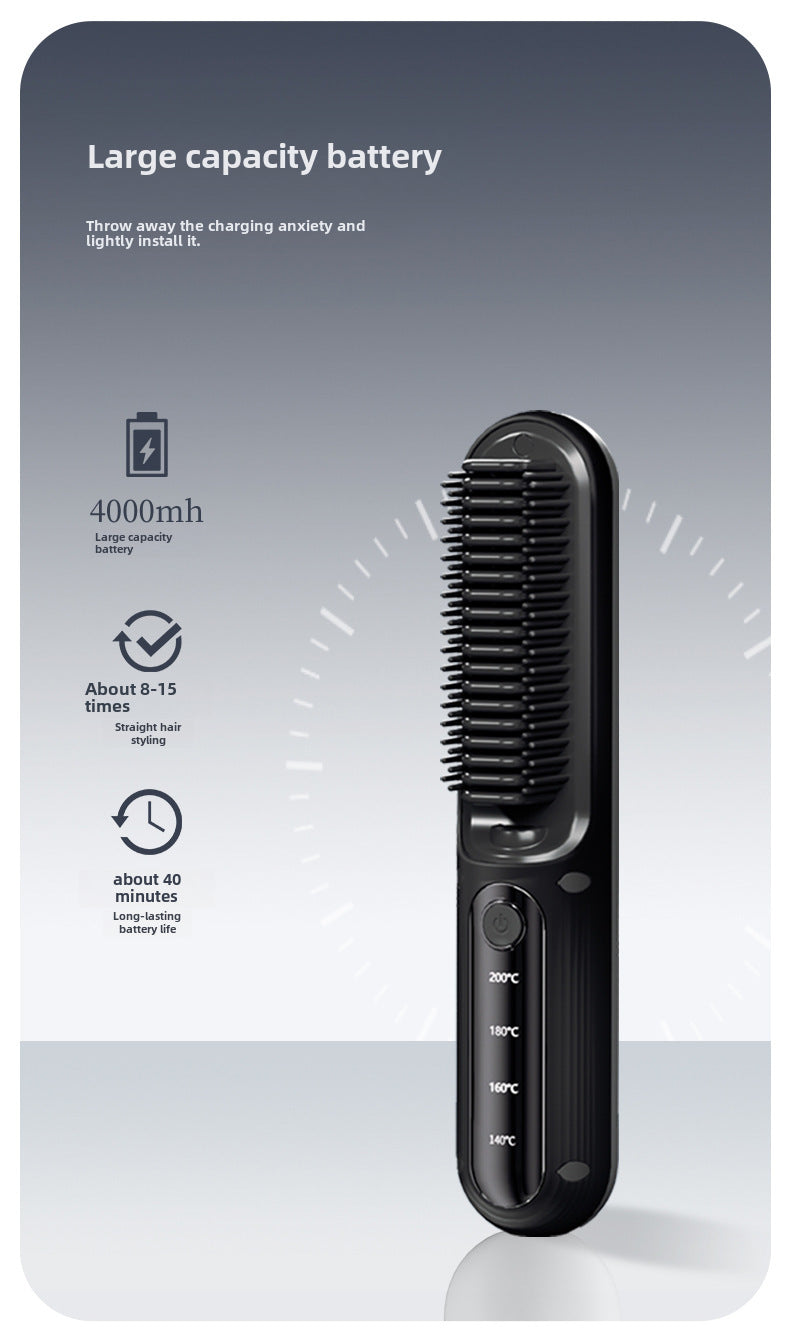 Minhuang Wireless Hair Straightening Comb for Household Use