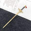 Unisex Chinoiserie Retro Geometric Sword Alloy Hairpin - Modern Ethnic Style Hanfu Headdress