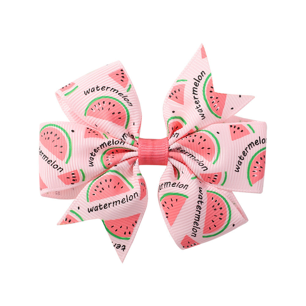 Children's Daisy Sunflower Bow Hair Clip - 20 Color Options