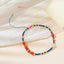 Casual Color Block Crystal Beaded Braided Women's Bracelet