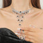 Fashion Bridal Necklace and Earrings Set - Elegant Rhinestone Wedding Jewelry