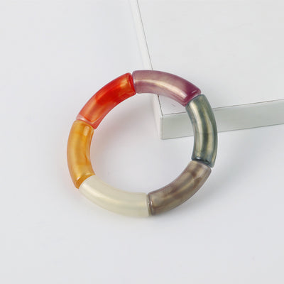 Retro Acrylic Bangle Bracelet Set