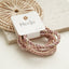 Geometric Candy Color Elastic Hair Bands Set - 5 Pieces