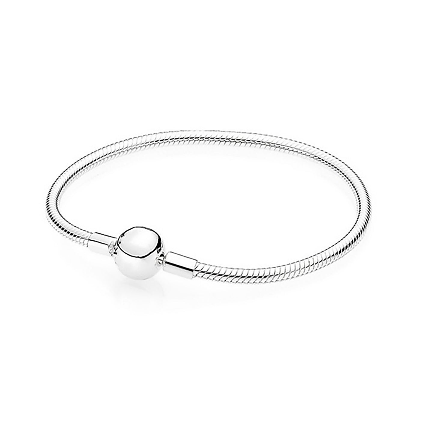 Fashion Heart Shape Stainless Steel Snake Chain Bracelet